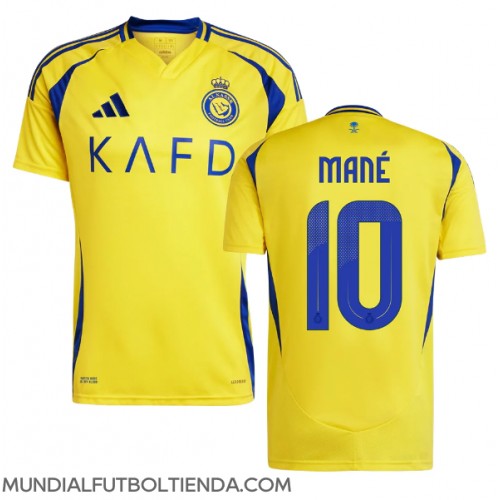 Camiseta Al-Nassr Sadio Mane #10 Primera Equipación Replica 2024-25 mangas cortas